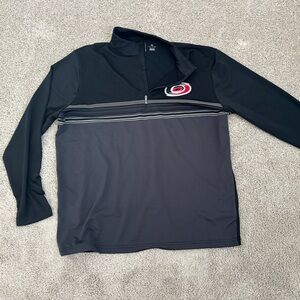 Black and Gray Long Sleeve Polo Shirt